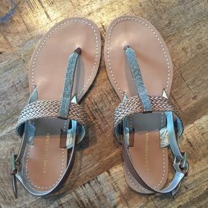 Tommy Hilfiger flat T strap sandals